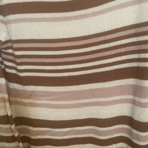 Pink & Brown Bell Sleeve Sweater Dress | Pink Lily - Picture 7 of 7